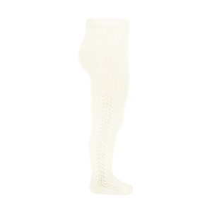 Condor side openwork tights – BEIGE