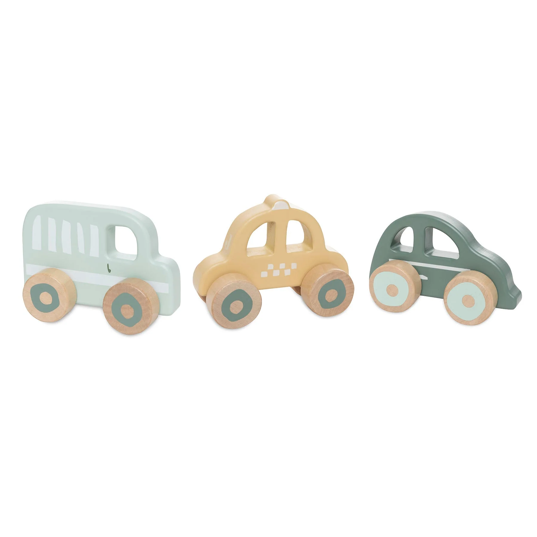 Jollein Houten Auto Op Wielen (3Pack) - Afbeelding 2