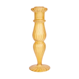 * À la Collection Glass Candle Holder | Mustard