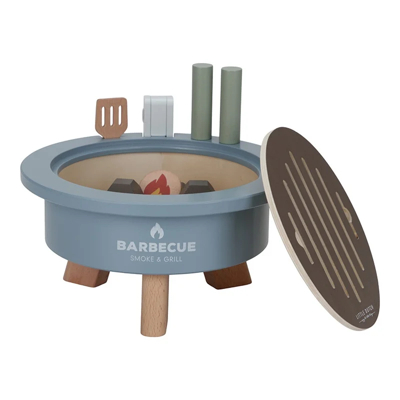 Little Dutch Barbecue Toy Set Houten Speelset - Afbeelding 2