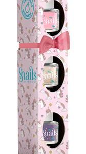 Snails Set 3 Mini Nagellakjes Afwasbaar | Unicorn