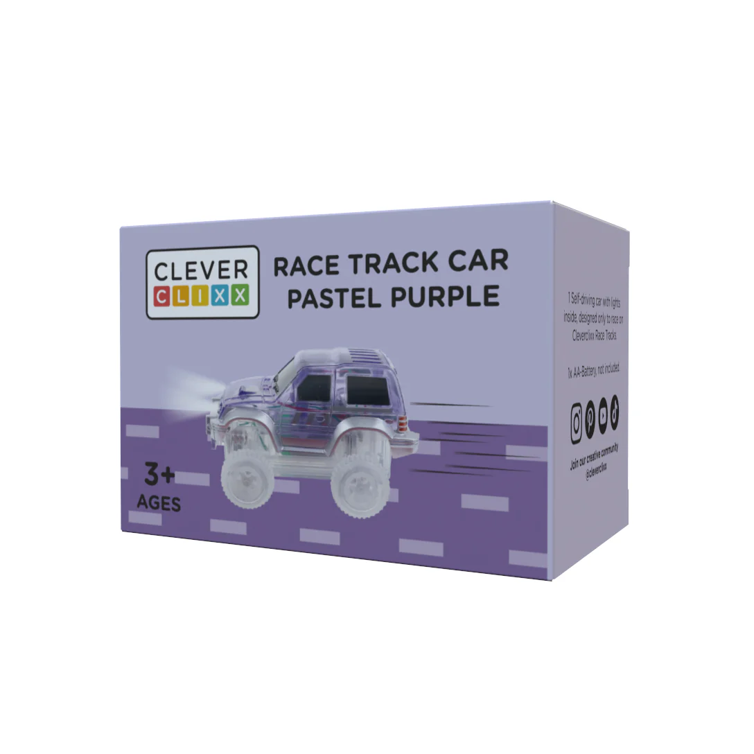 Cleverclixx Race Track Car Purple | 1 Stuk - Afbeelding 3