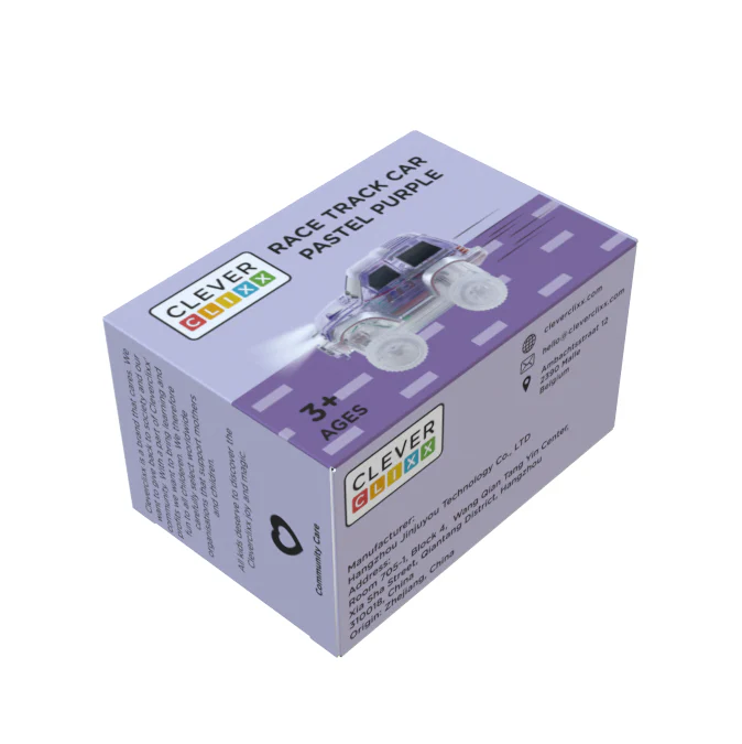 Cleverclixx Race Track Car Purple | 1 Stuk - Afbeelding 5