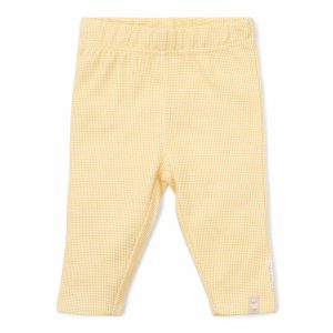* Little Dutch Newborn Noos Little Farm Legging | Warm Yellow Check