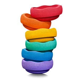 Stapelstein Original Mini Rainbow Classic | Set van 6