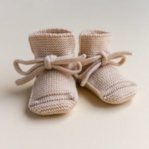 Hvid Baby slofjes | OAT