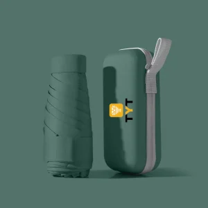 TinyTin - "Dark Green" Mini Pocket Paraplu